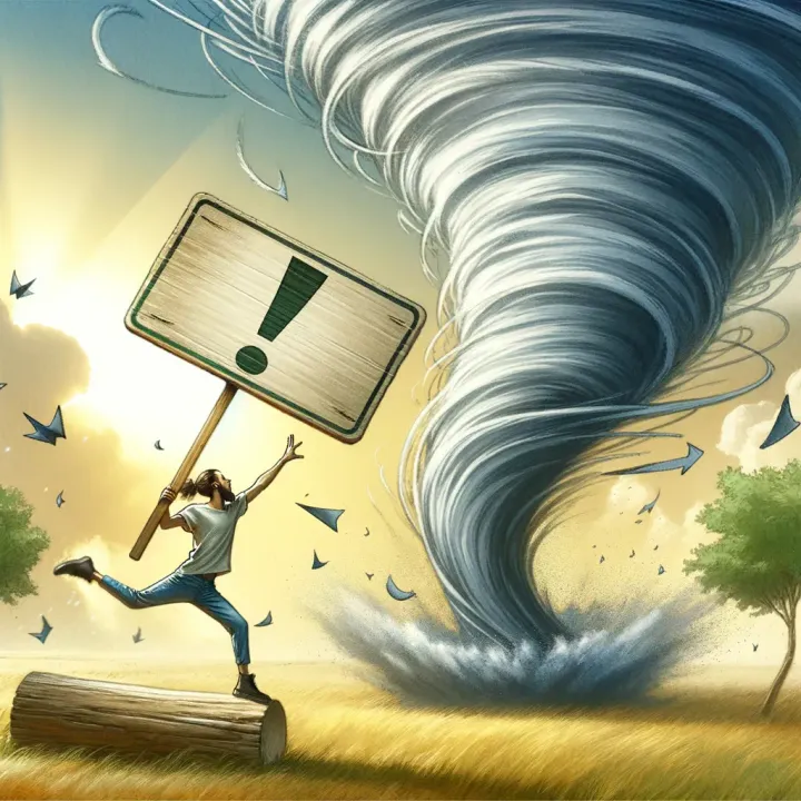 Background blur of Throw caution to the wind