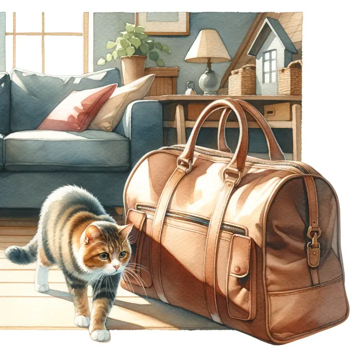 Background blur of Let the cat out of the bag
